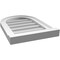 Ekena Millwork Round Top Surface Mount PVC Gable Vent w/ 2"W x 2"P Brickmould Sill Frame, 14"W x 20"H GVPRT14X2003SN - alternate 4